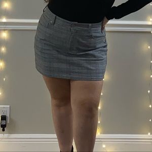 gray plaid American eagle “jean” skirt NOT AVAILABLE